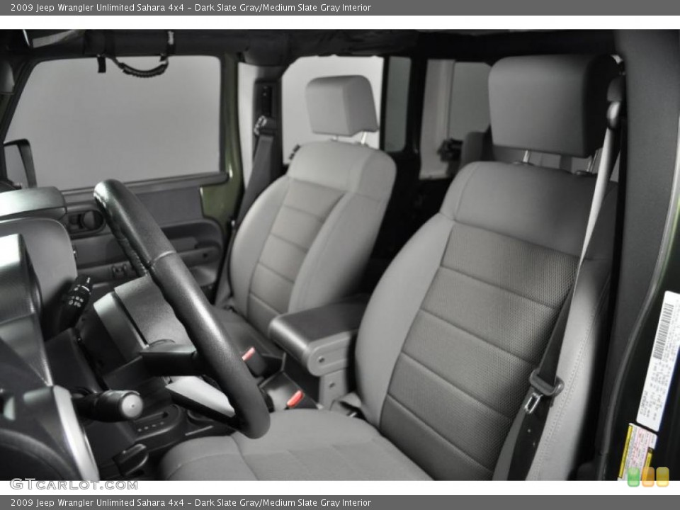 Dark Slate Gray/Medium Slate Gray Interior Photo for the 2009 Jeep Wrangler Unlimited Sahara 4x4 #40189995