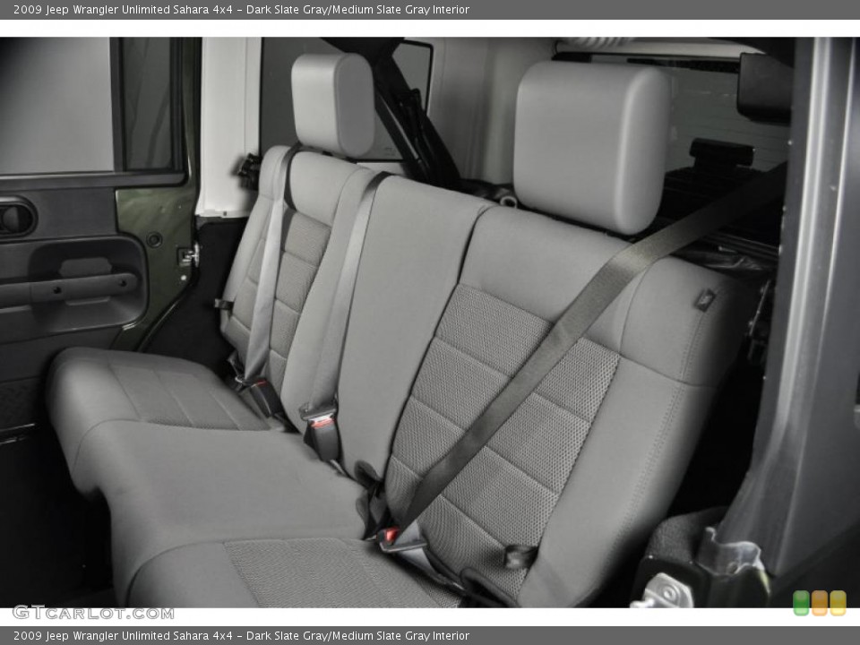 Dark Slate Gray/Medium Slate Gray Interior Photo for the 2009 Jeep Wrangler Unlimited Sahara 4x4 #40190079