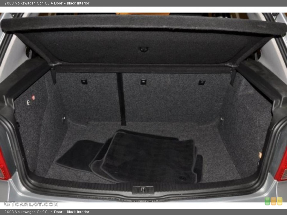 Black Interior Trunk for the 2003 Volkswagen Golf GL 4 Door #40190960