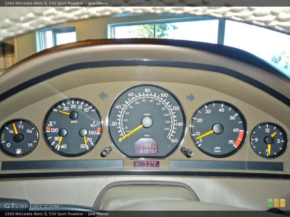 Java Interior Gauges for the 1999 Mercedes-Benz SL 500 Sport Roadster #40191079
