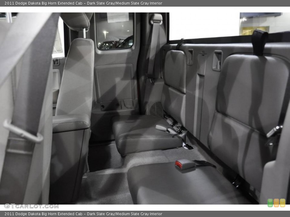 Dark Slate Gray/Medium Slate Gray Interior Photo for the 2011 Dodge Dakota Big Horn Extended Cab #40192076