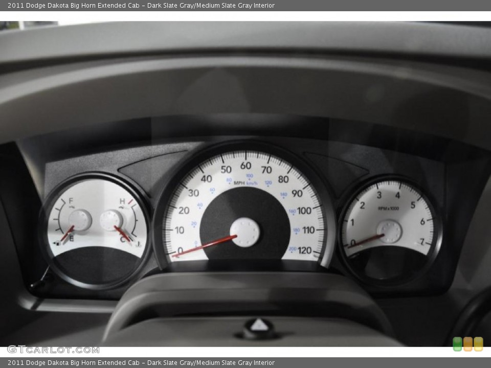Dark Slate Gray/Medium Slate Gray Interior Gauges for the 2011 Dodge Dakota Big Horn Extended Cab #40192139