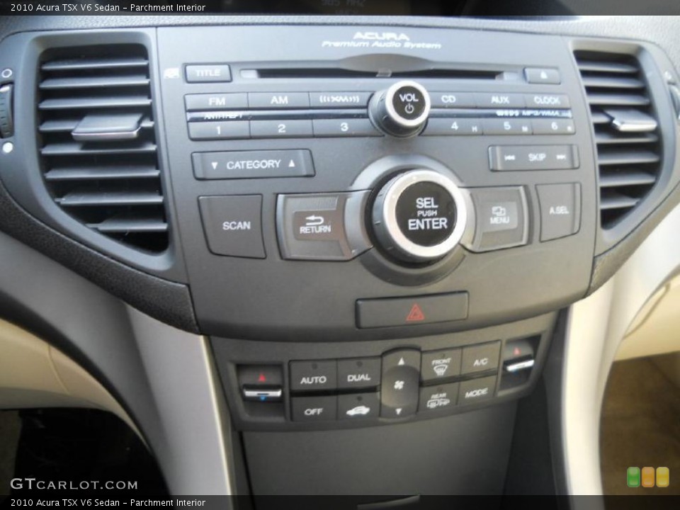 Parchment Interior Controls for the 2010 Acura TSX V6 Sedan #40193675