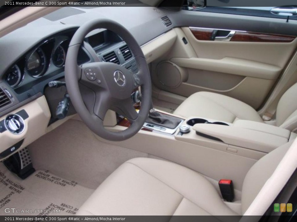 Almond/Mocha Interior Prime Interior for the 2011 Mercedes-Benz C 300 Sport 4Matic #40196171
