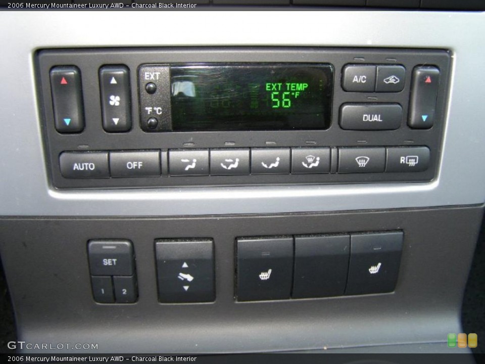 Charcoal Black Interior Controls for the 2006 Mercury Mountaineer Luxury AWD #40197308