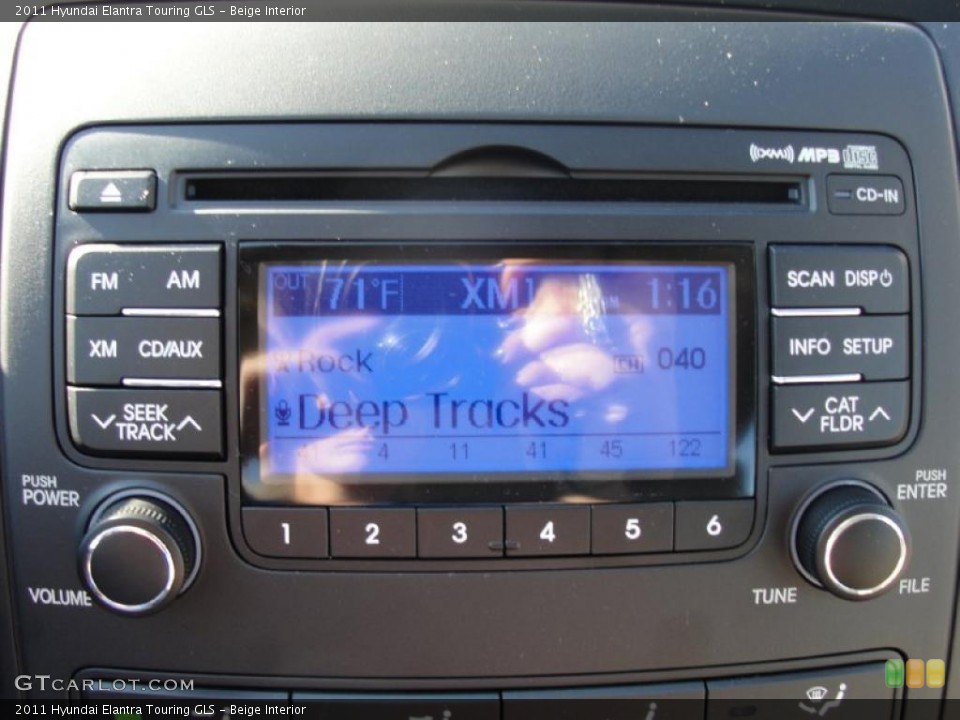 Beige Interior Controls for the 2011 Hyundai Elantra Touring GLS #40199520