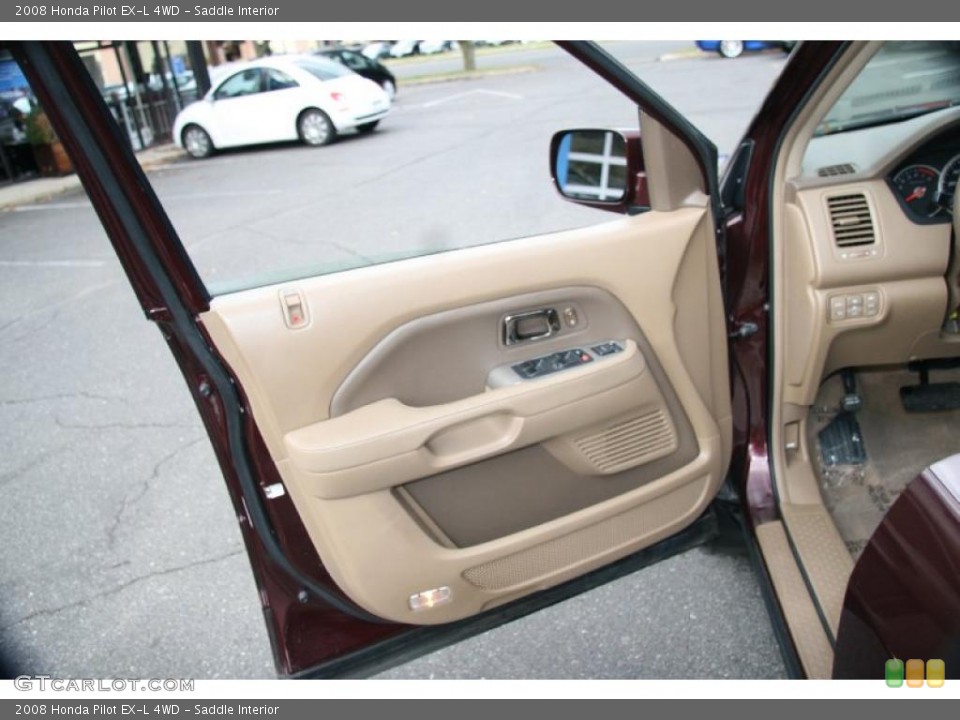 Saddle Interior Door Panel for the 2008 Honda Pilot EX-L 4WD #40200920