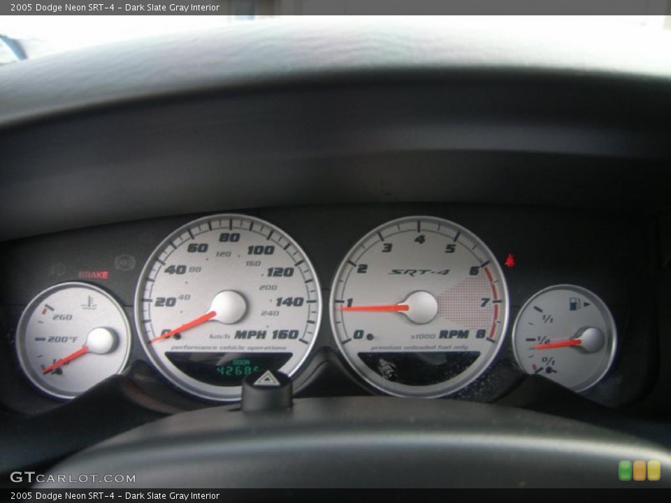 Dark Slate Gray Interior Gauges for the 2005 Dodge Neon SRT-4 #40203104
