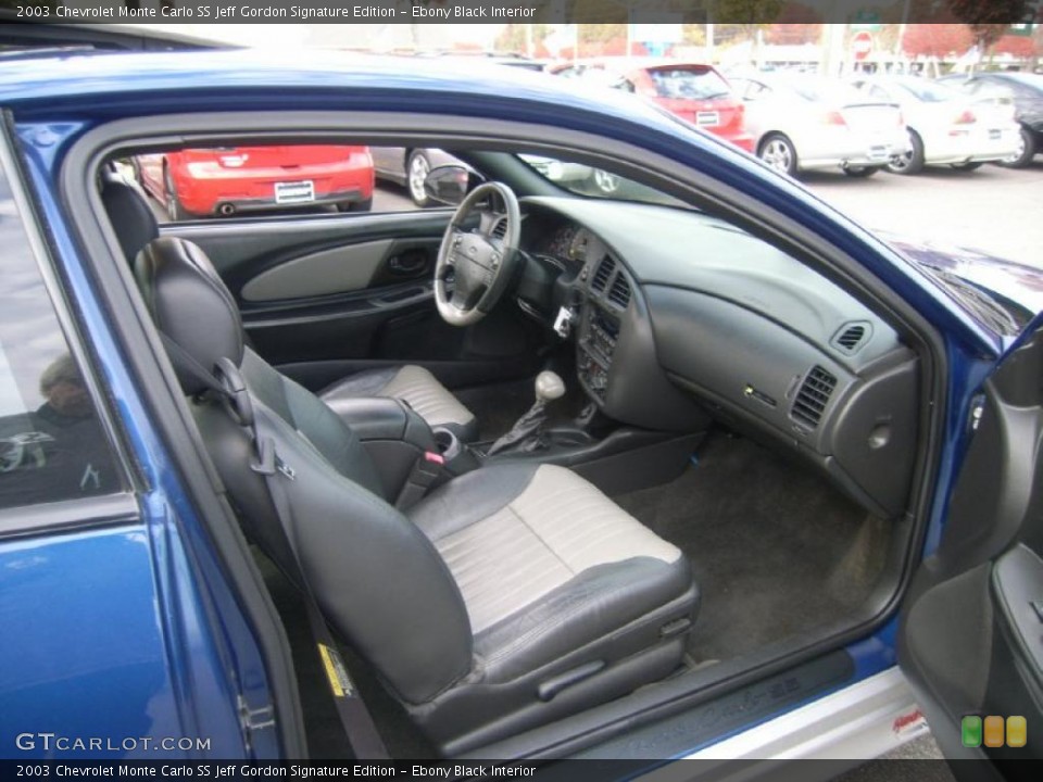 Ebony Black Interior Prime Interior for the 2003 Chevrolet Monte Carlo SS Jeff Gordon Signature Edition #40203752