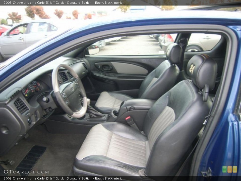 Ebony Black Interior Photo for the 2003 Chevrolet Monte Carlo SS Jeff Gordon Signature Edition #40203784