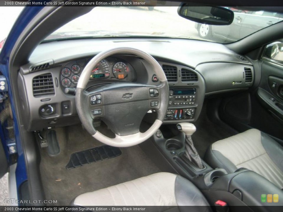 Ebony Black Interior Dashboard for the 2003 Chevrolet Monte Carlo SS Jeff Gordon Signature Edition #40203812