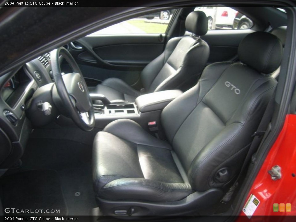 Black Interior Photo for the 2004 Pontiac GTO Coupe #40204568