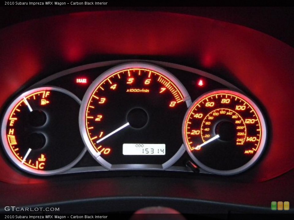 Carbon Black Interior Gauges for the 2010 Subaru Impreza WRX Wagon #40205668