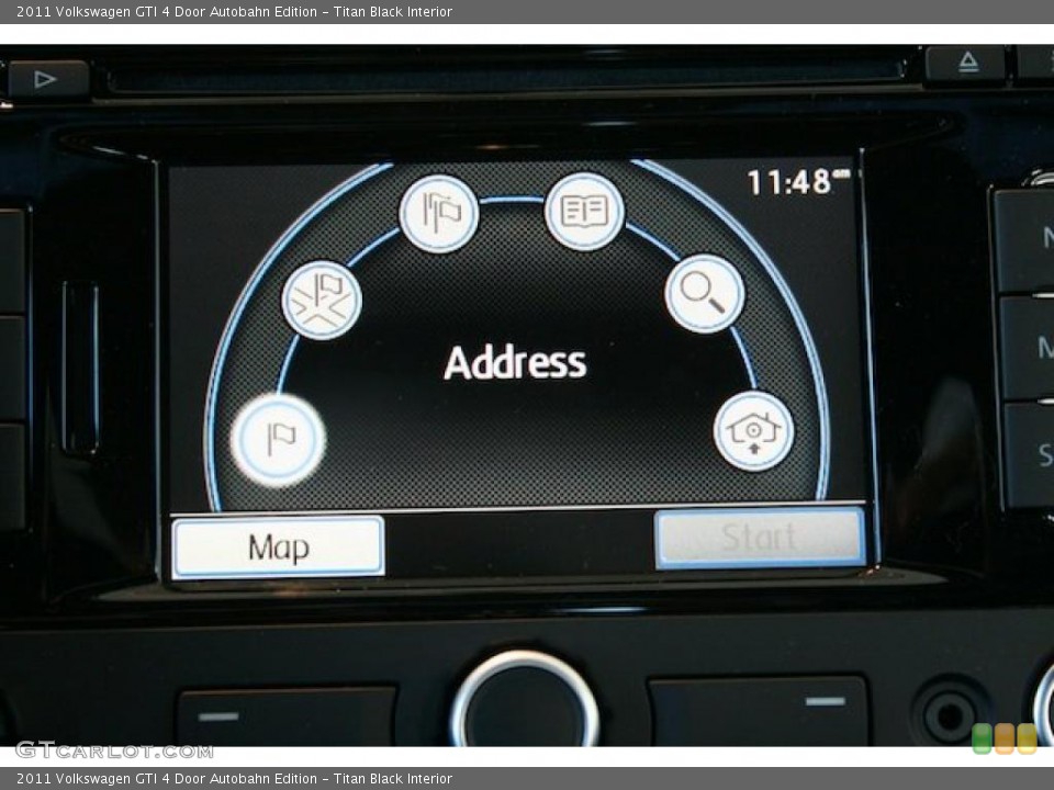 Titan Black Interior Navigation for the 2011 Volkswagen GTI 4 Door Autobahn Edition #40207440