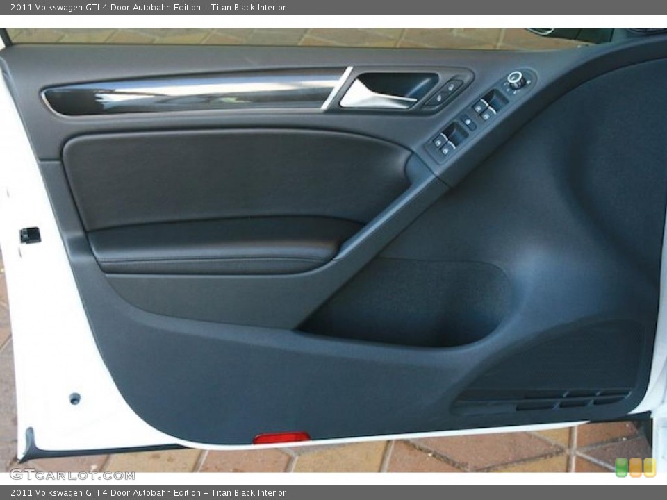 Titan Black Interior Door Panel for the 2011 Volkswagen GTI 4 Door Autobahn Edition #40207520
