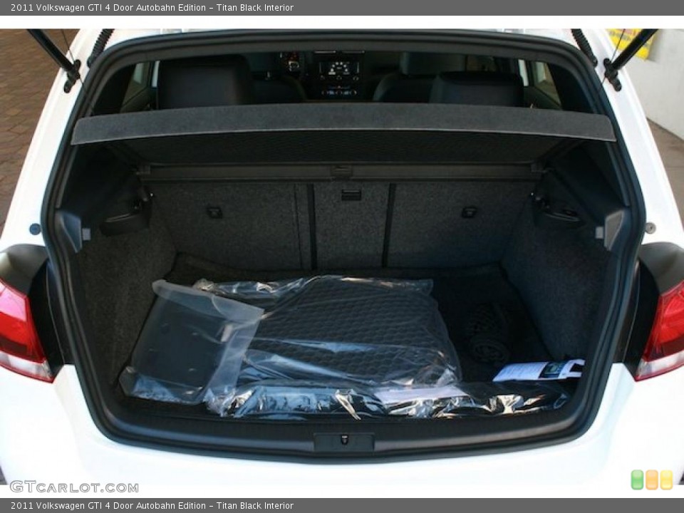 Titan Black Interior Trunk for the 2011 Volkswagen GTI 4 Door Autobahn Edition #40207620