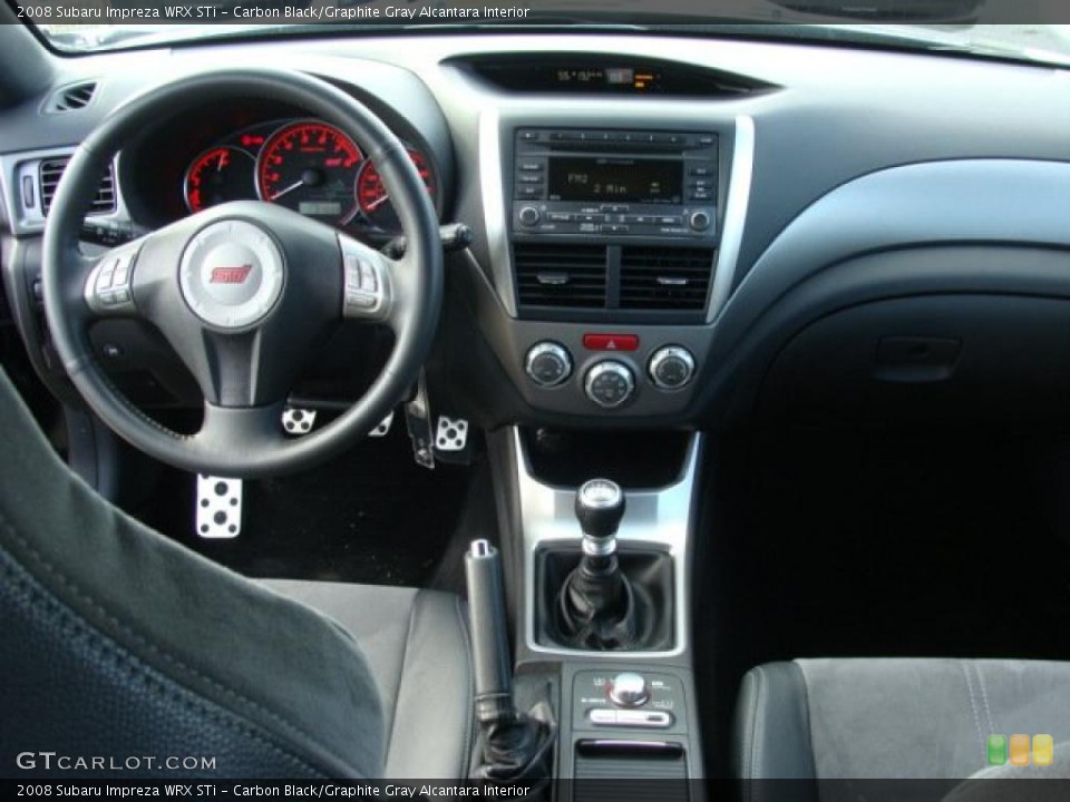 Carbon Black/Graphite Gray Alcantara Interior Dashboard for the 2008 Subaru Impreza WRX STi #40207740