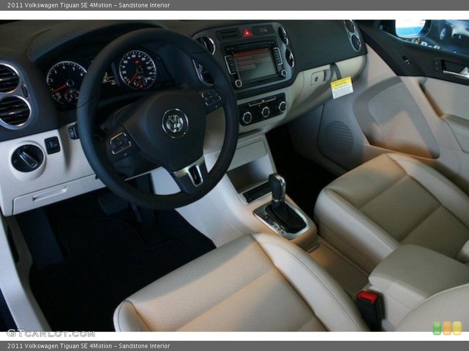 Sandstone Interior Prime Interior for the 2011 Volkswagen Tiguan SE 4Motion #40208204