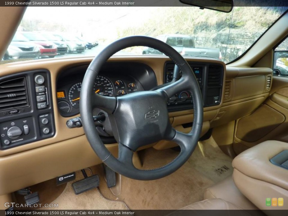 Medium Oak Interior Prime Interior for the 1999 Chevrolet Silverado 1500 LS Regular Cab 4x4 #40210205