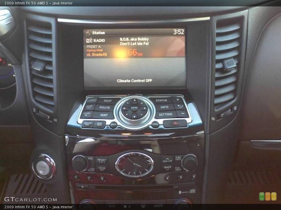 Java Interior Controls for the 2009 Infiniti FX 50 AWD S #40211661