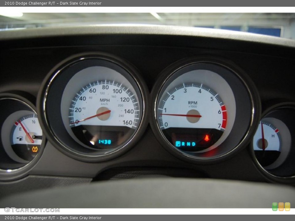 Dark Slate Gray Interior Gauges for the 2010 Dodge Challenger R/T #40213129