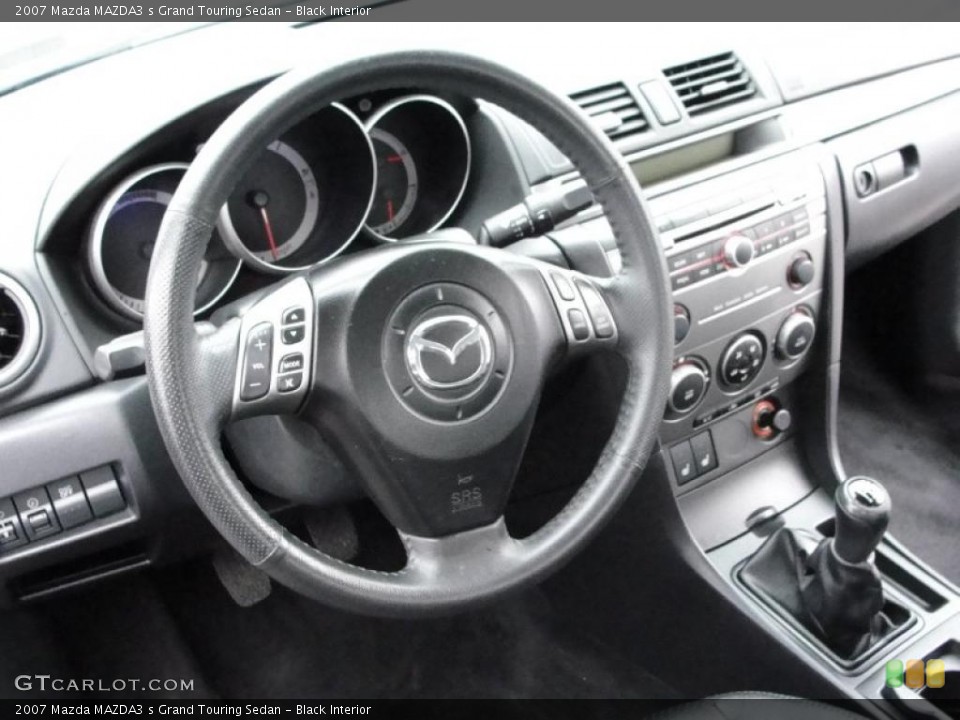 Black Interior Dashboard for the 2007 Mazda MAZDA3 s Grand Touring Sedan #40215257