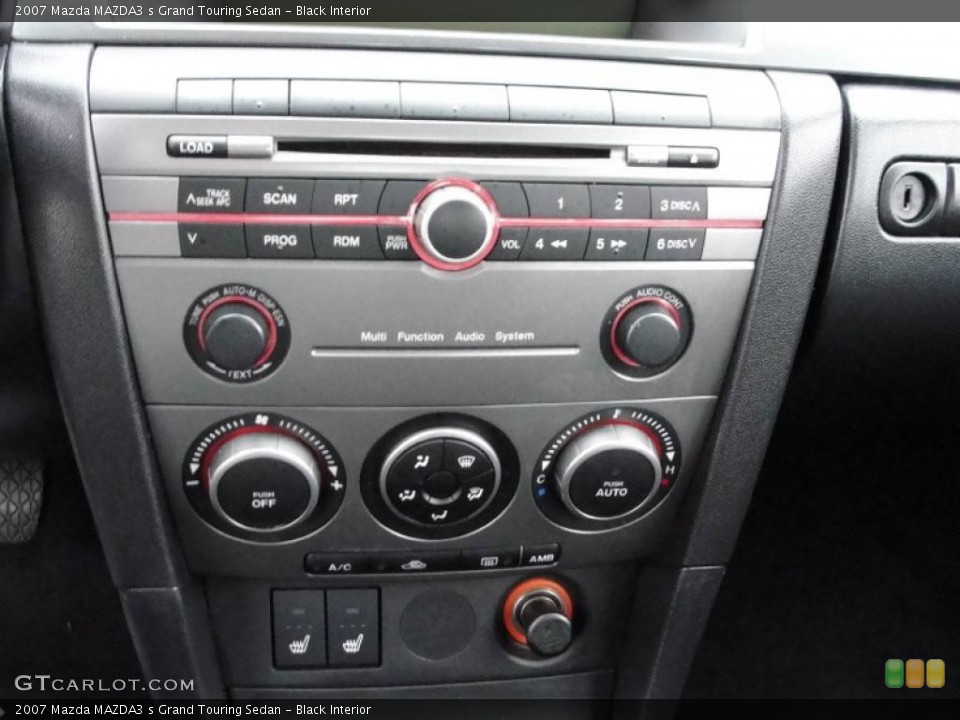 Black Interior Controls for the 2007 Mazda MAZDA3 s Grand Touring Sedan #40215265
