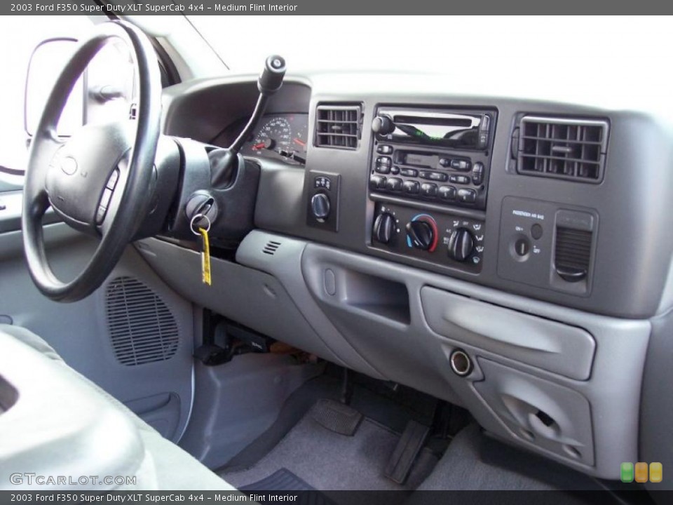 Medium Flint Interior Dashboard for the 2003 Ford F350 Super Duty XLT SuperCab 4x4 #40217332