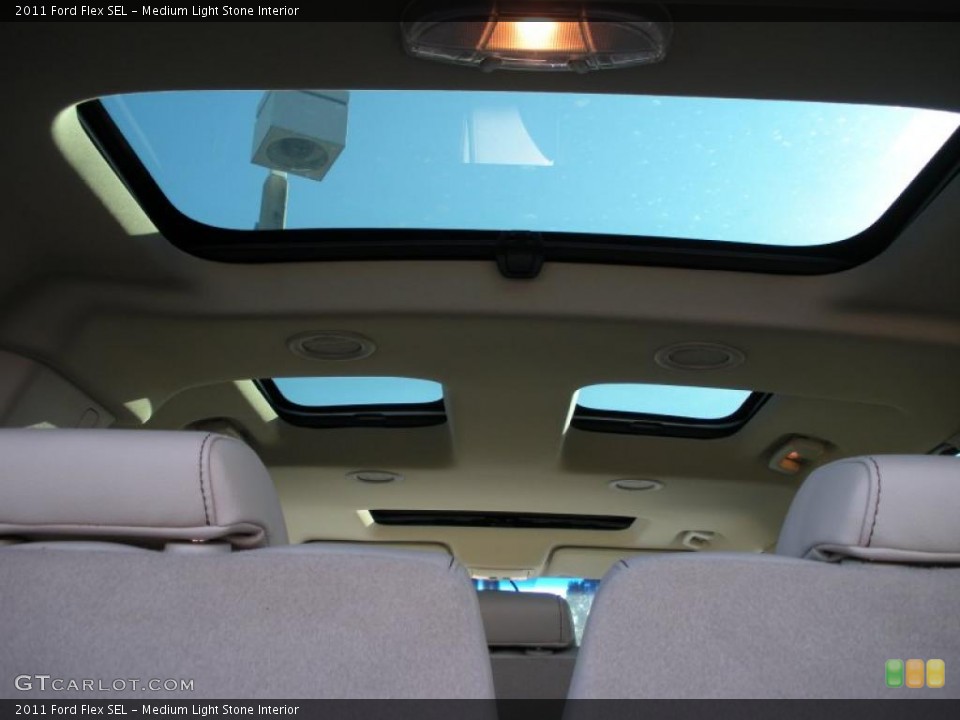 Medium Light Stone Interior Sunroof for the 2011 Ford Flex SEL #40219890