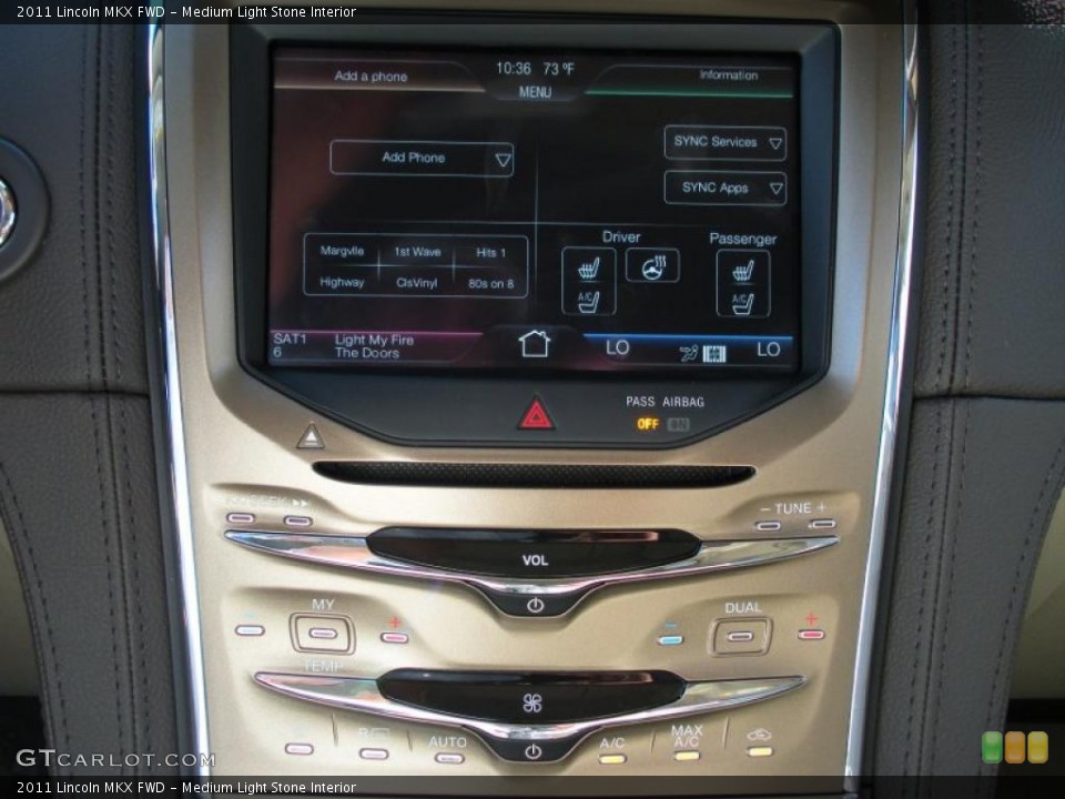 Medium Light Stone Interior Controls for the 2011 Lincoln MKX FWD #40221538