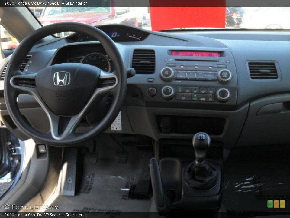 Gray Interior Dashboard for the 2010 Honda Civic DX-VP Sedan #40221774