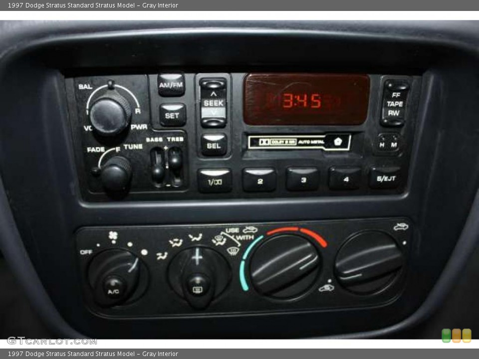 Gray Interior Controls for the 1997 Dodge Stratus  #40221894