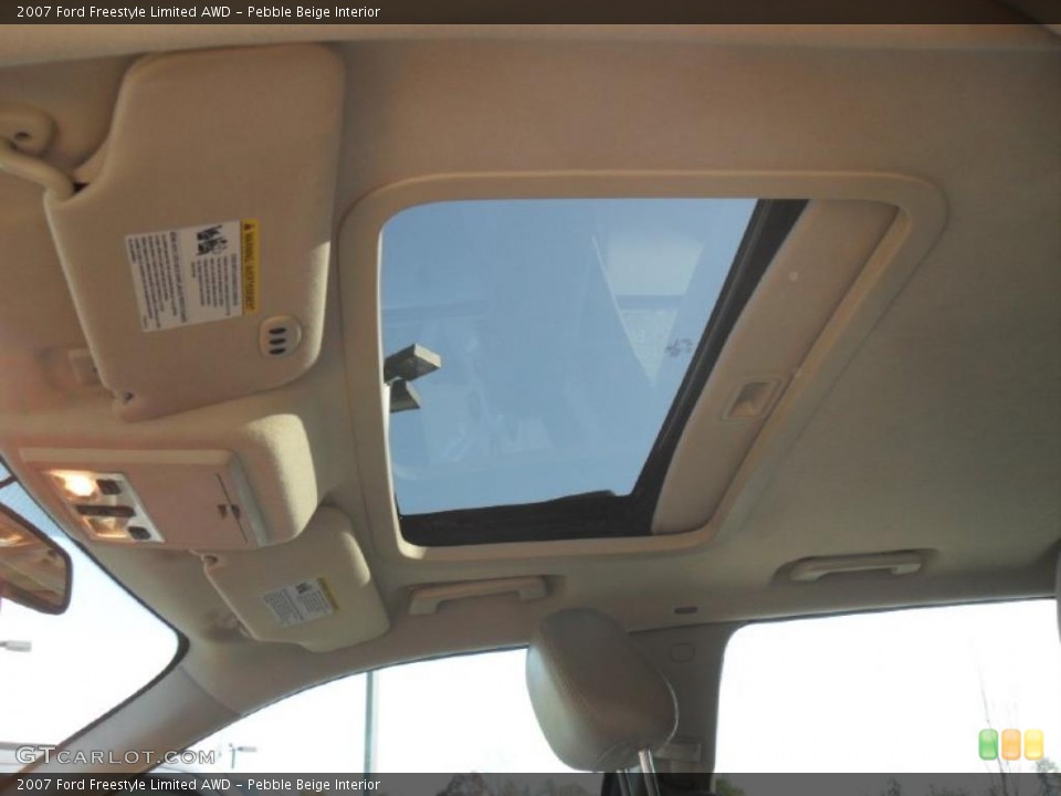 Pebble Beige Interior Sunroof for the 2007 Ford Freestyle Limited AWD #40222414