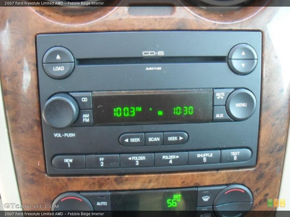 Pebble Beige Interior Controls for the 2007 Ford Freestyle Limited AWD #40222458