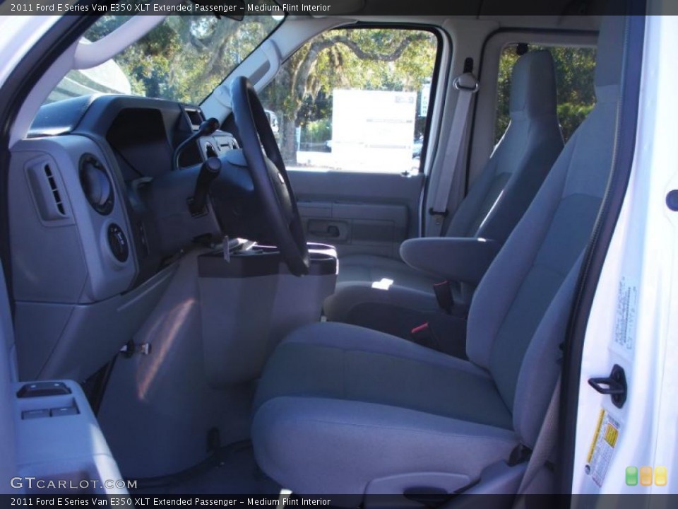 Medium Flint Interior Photo for the 2011 Ford E Series Van E350 XLT Extended Passenger #40223794