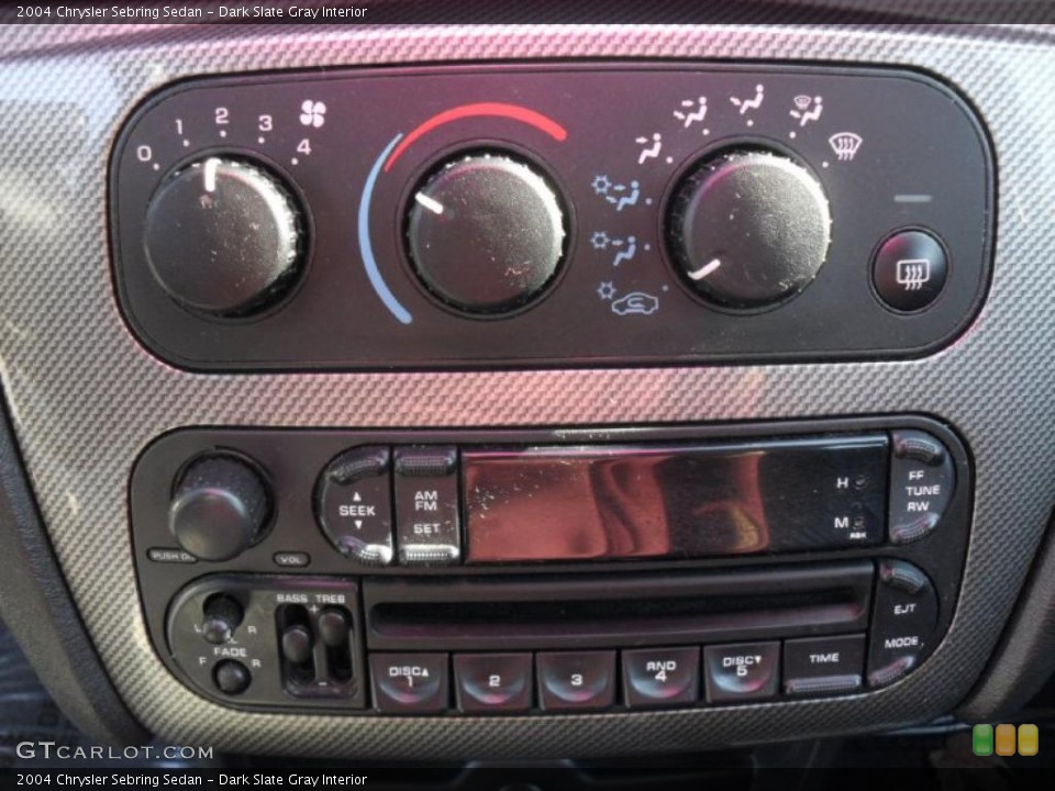Dark Slate Gray Interior Controls for the 2004 Chrysler Sebring Sedan #40223950