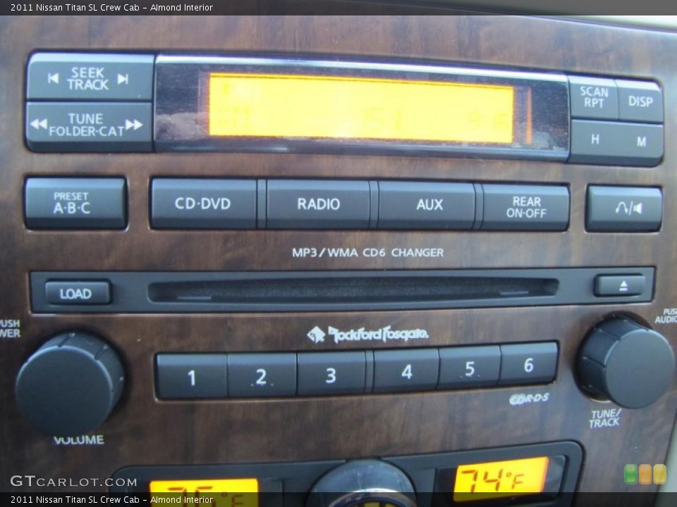 Almond Interior Controls for the 2011 Nissan Titan SL Crew Cab #40224538