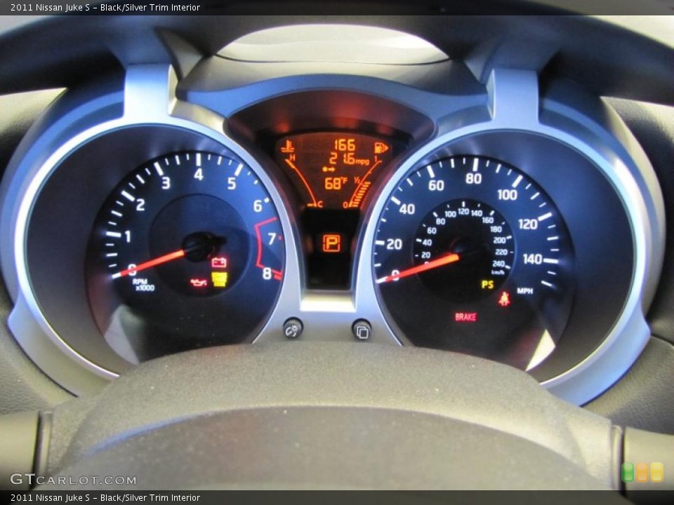 Black/Silver Trim Interior Gauges for the 2011 Nissan Juke S #40226542