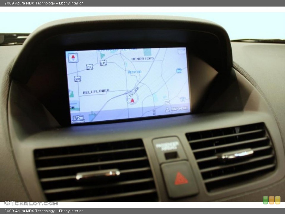 Ebony Interior Navigation for the 2009 Acura MDX Technology #40226682