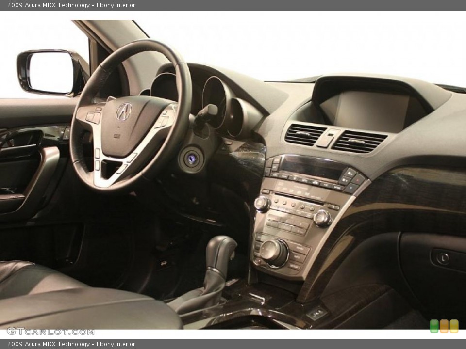 Ebony Interior Dashboard for the 2009 Acura MDX Technology #40226718