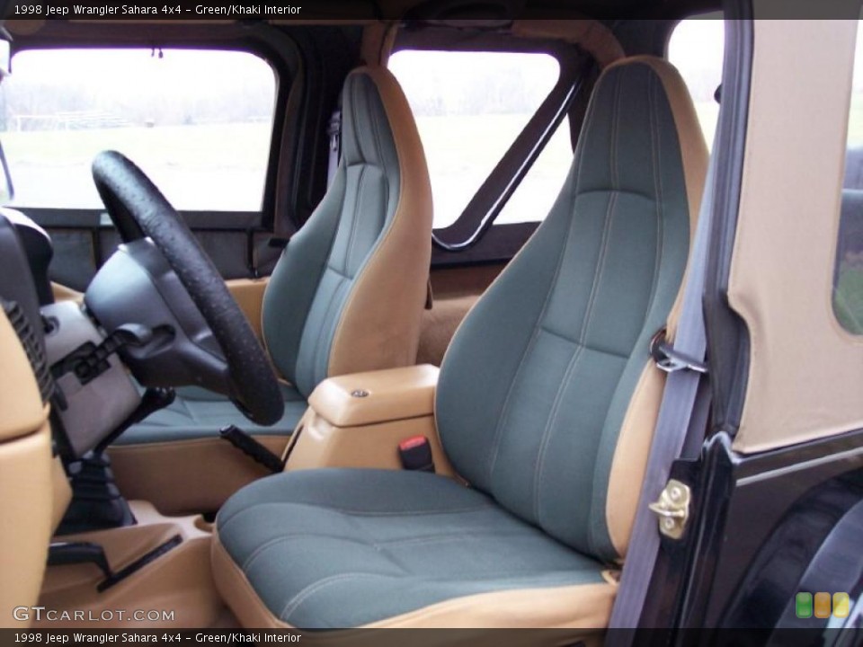 Green/Khaki Interior Photo for the 1998 Jeep Wrangler Sahara 4x4 #40229254