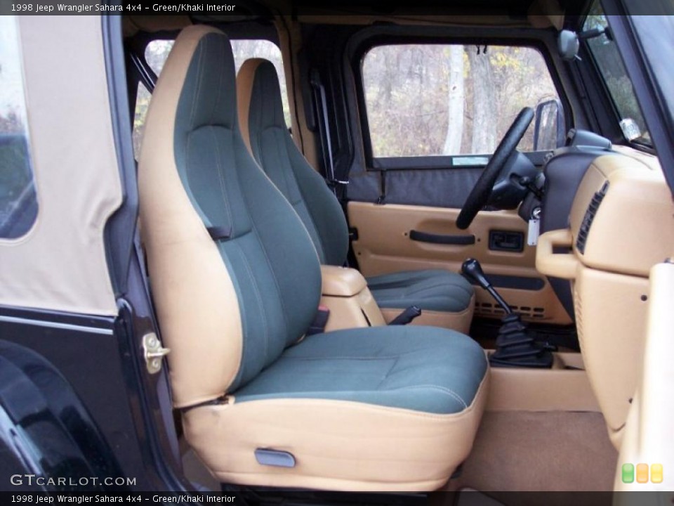 Green/Khaki Interior Photo for the 1998 Jeep Wrangler Sahara 4x4 #40229342