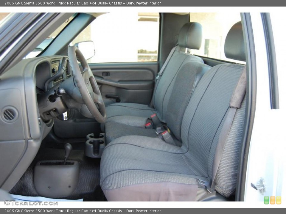 Dark Pewter Interior Photo for the 2006 GMC Sierra 3500 Work Truck Regular Cab 4x4 Dually Chassis #40229930