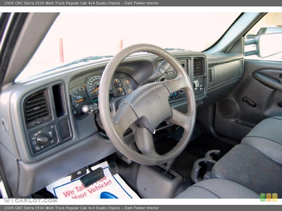 Dark Pewter Interior Photo for the 2006 GMC Sierra 3500 Work Truck Regular Cab 4x4 Dually Chassis #40229946