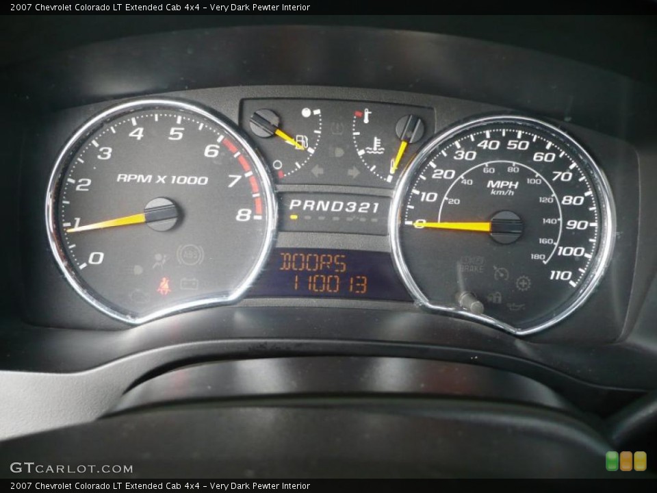 Very Dark Pewter Interior Gauges for the 2007 Chevrolet Colorado LT Extended Cab 4x4 #40231842