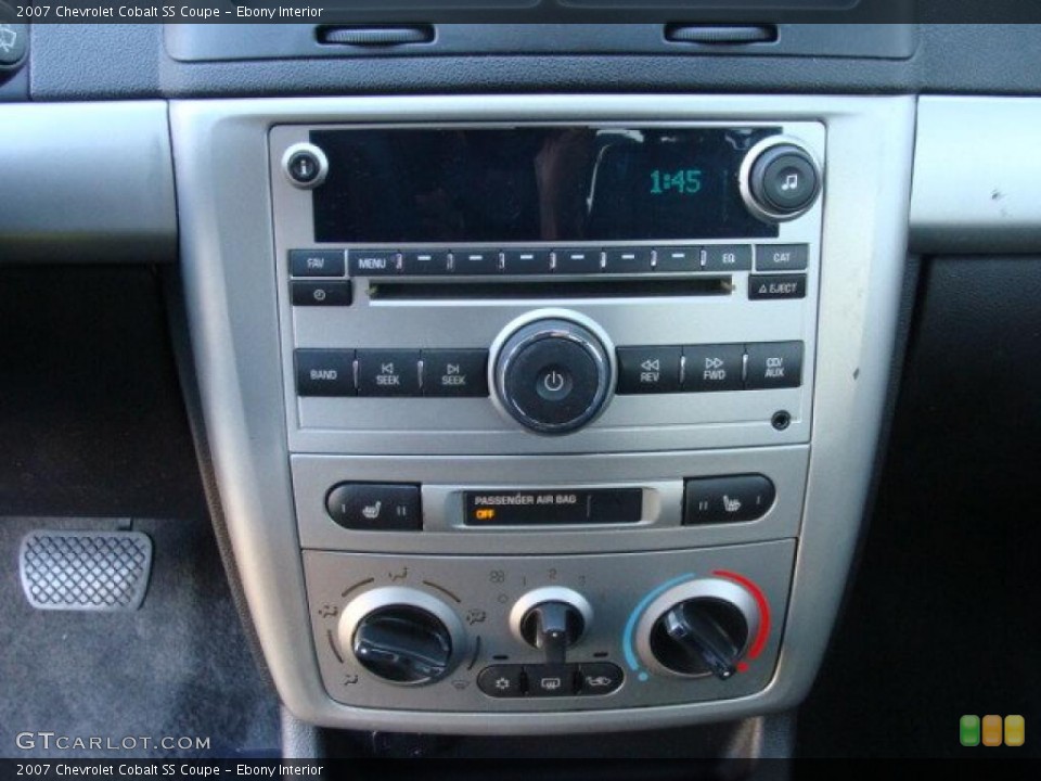 Ebony Interior Controls for the 2007 Chevrolet Cobalt SS Coupe #40233638