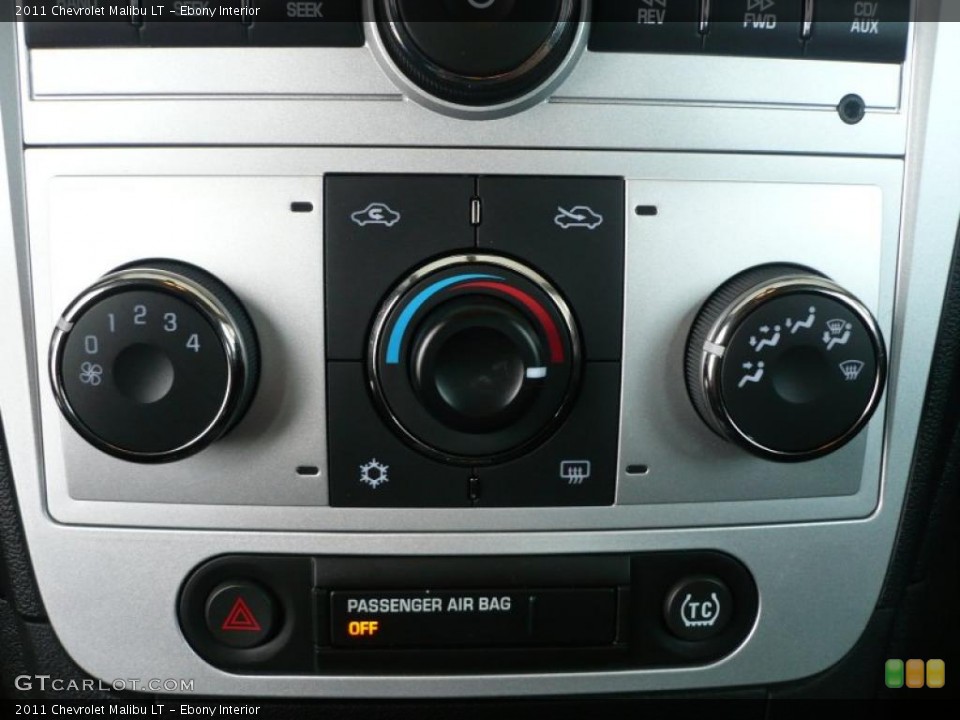 Ebony Interior Controls for the 2011 Chevrolet Malibu LT #40238586