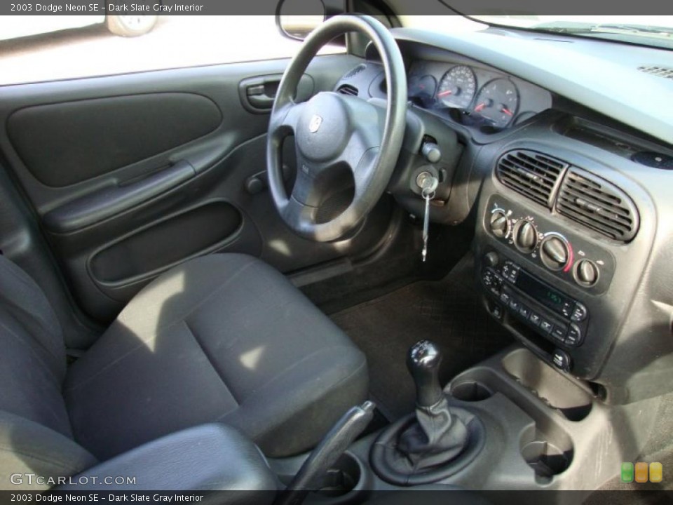 Dark Slate Gray Interior Dashboard for the 2003 Dodge Neon SE #40238910