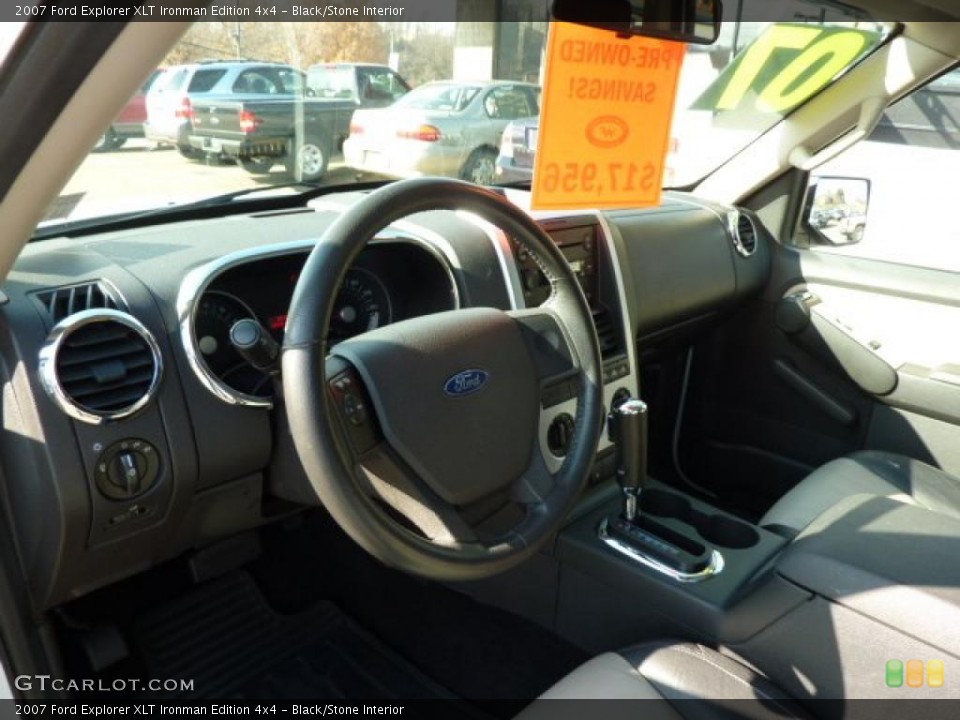 Black/Stone Interior Prime Interior for the 2007 Ford Explorer XLT Ironman Edition 4x4 #40246222