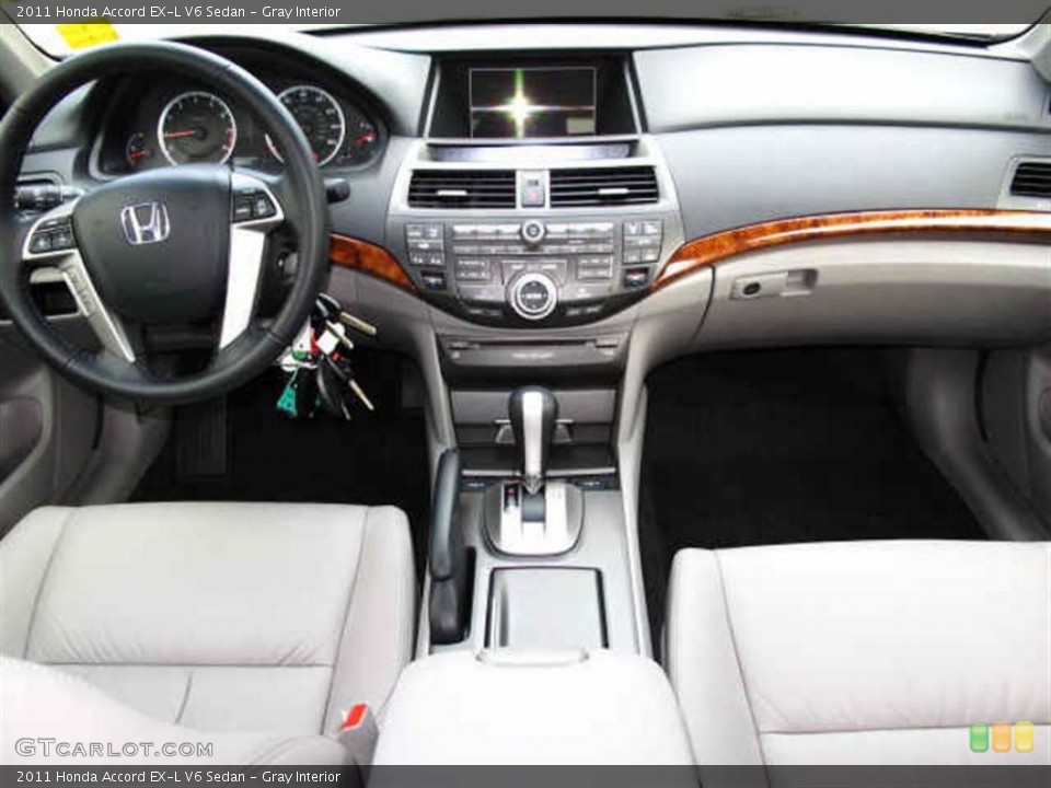 Gray Interior Dashboard for the 2011 Honda Accord EX-L V6 Sedan #40247586